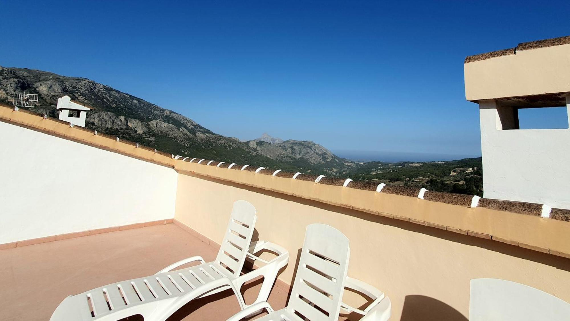 Atico Guadalest Rooftop Apartment With 360º Views And Art Zewnętrze zdjęcie