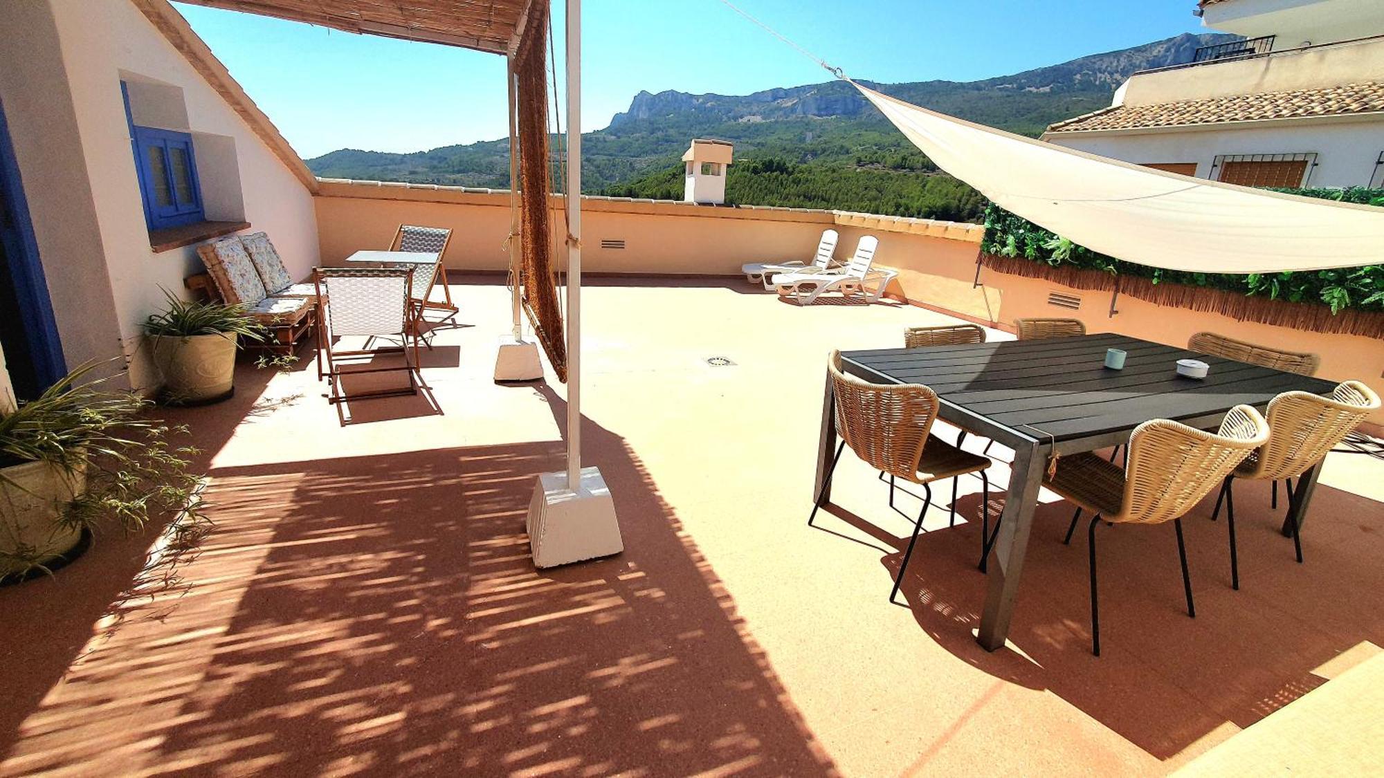 Atico Guadalest Rooftop Apartment With 360º Views And Art Zewnętrze zdjęcie